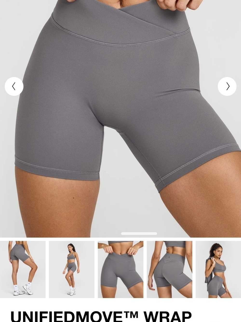Oner Active UnifiedMove Wrap Shorts - Ash Gray